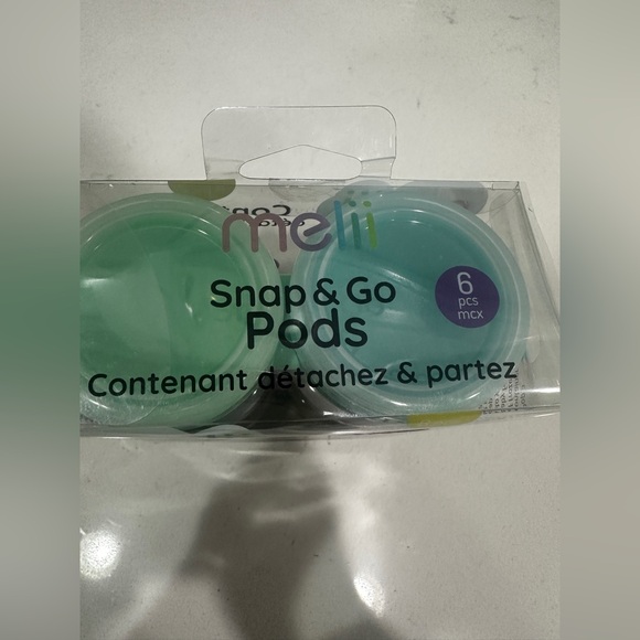 Brand New In Box melii Snap & Go Baby Food Storage Containers - 6 Pack - Picture 3 of 5